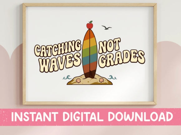Catching Waves Not Grades: Summer Teacher Graphics for Crafts