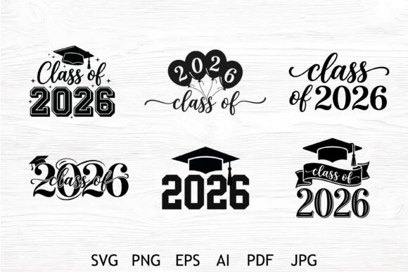 Class of 2026 Graduation Bundle: Graphics for Crafts