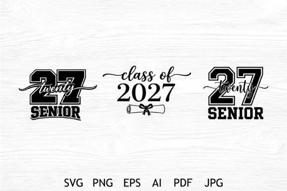 Class of 2027 Graduation Bundle: Graphics for Crafts