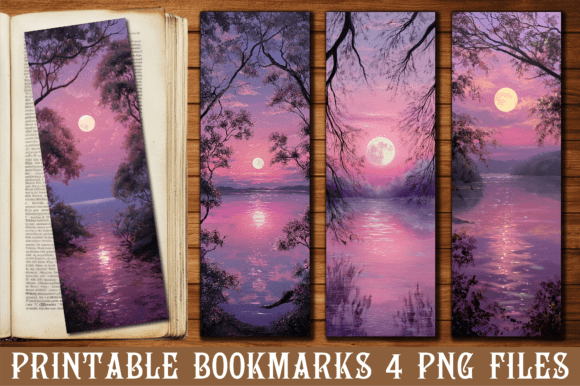 Pink Sunset River Moonlight Bookmark: A Designer’s Review