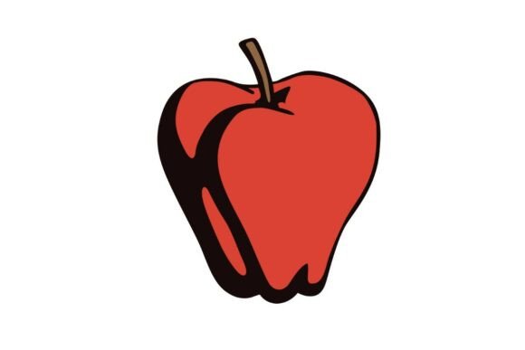 Red Orchard Apple: Graphics for Crafts