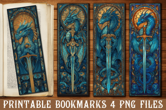 Review: Blue Dragon Sword Fantasy PNG Bookmark