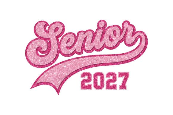 Senior 2027 Glitter Graphics for Crafts