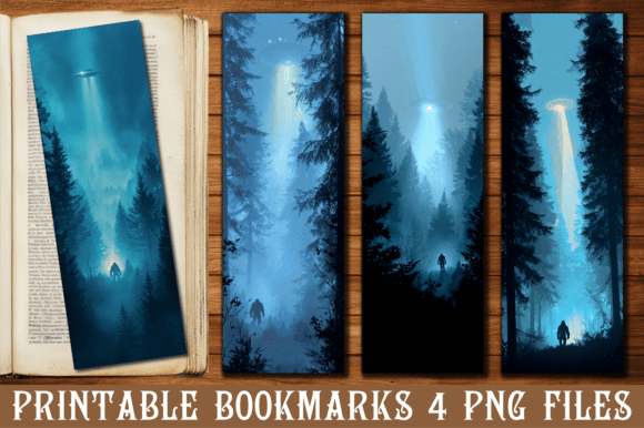 UFO Bigfoot Graphics for Crafts & Blogs